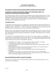 the risks of counseling - Ecumenical Center for Religion and Health