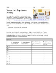 Virtual Population Lab - Mercer Island School District