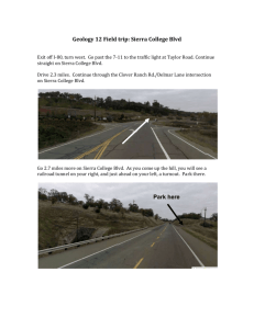 Geology 12 Field trip: Sierra College Blvd