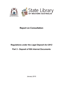 report on the consultation was prepared in December 2014