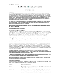 Employee / Contractor Handbook