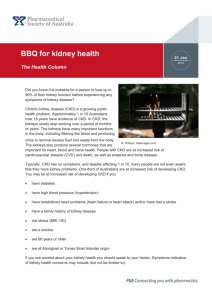 BBQ for kidney health - Pharmaceutical Society of Australia