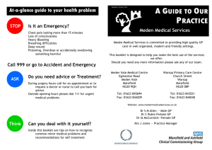 Patients guide to our practice