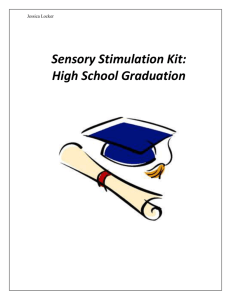 Sensory Stimulation Kit- Graduation Day