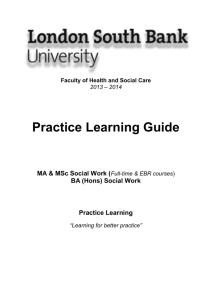 The Practice Learning Guide - Extranet