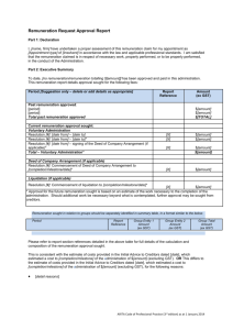 Remuneration Request Approval Report