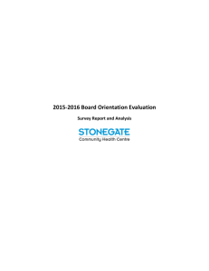 2015-2016 Board Orientation Evaluation