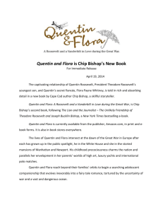 Quentin and Flora is Chip Bishop`s New Book
