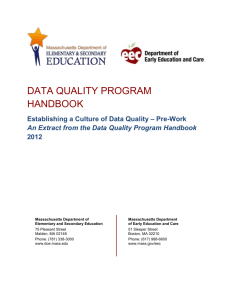 Establishing a Culture of Data Quality