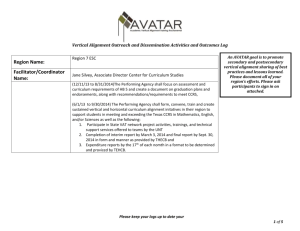 Region 7 (2014/07/08) AVATAR Outreach Activities and