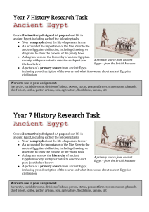 Year 7C History Research Task 2012