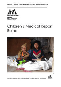 Mercedes Ogal`s medical report Rolpa 2015