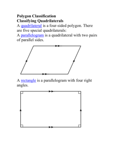 Lecture: Classifying Quadrilaterals