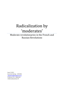 Radicalization by *moderates*