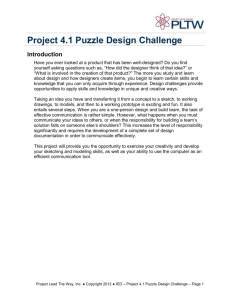 Project 4.1 Puzzle Design Challenge Introduction