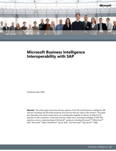 Microsoft Business Intelligence Interoperability