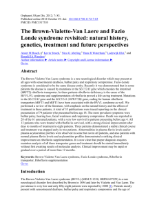 The Brown-Vialetto-Van Laere and Fazio Londe syndrome revisited