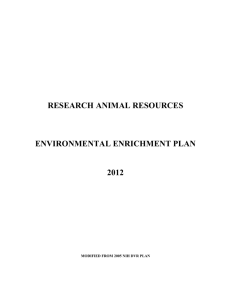 Environmental Enrichment - Johns Hopkins University