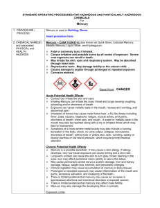 Mercury - WSU Environmental Health & Safety