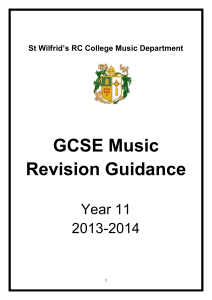 GCSE Music Listening Revision Notes
