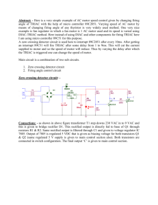 Abstract: - Here is a very simple example of AC motor speed control