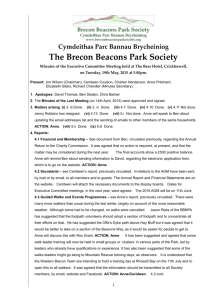 Minutes 2015.05.19 - Brecon Beacons Park Society