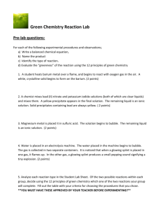 Twelve Principles of Green Chemistry