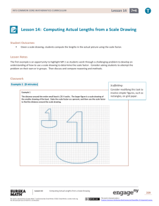 Lesson 14: Computing Actual Lengths from a Scale