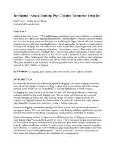 White Paper About Ice Pigging May 2015