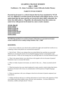 Parent Involvement - Chandler Unified School District