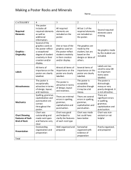 Grade 7 Recycling research project criteria and rubric