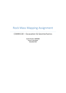 Rock Mass Mapping Assignment