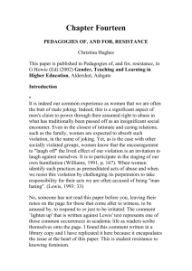 Pedagogies of Resistance