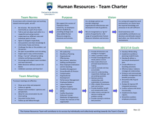 Human Resources - Thompson Rivers University