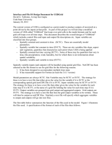 Input-Output Interface document - David Tarboton