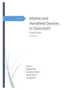 Mobile and Handheld Devices in Classroom