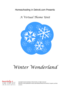 Free Winter Theme Unit - Homeschooling In Detroit
