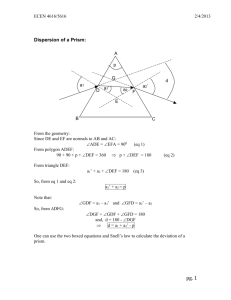 09c) Dispersion in a Prism (2-4
