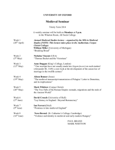 Medieval Seminar - History