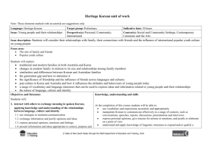 CCAFL Heritage Languages * Annotated unit of work proforma