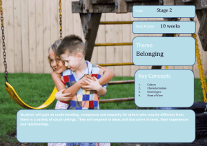 Belonging - Glenmore Park Learning Alliance