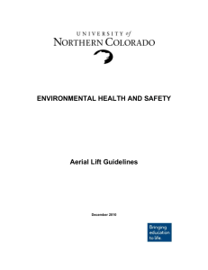 Aerial Lift Guidelines - University of Northern Colorado