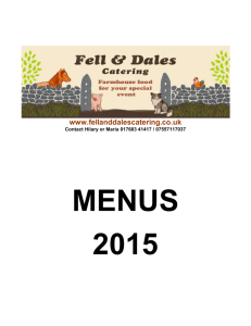Menus-2015-season - Fell and Dales Outside Catering Cumbria