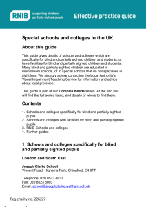 Special schools and colleges in the UK