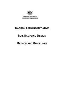 CFI soil sampling design method and guidelines