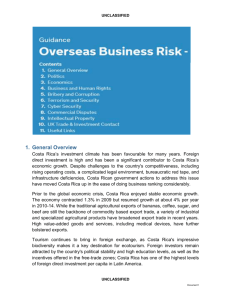 Overseas Business Risk Costa Rica