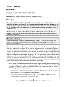 MIHIN UCS Exchange Medication Reconciliation v12 9-16-15