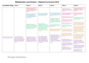 Progression in Multiplication and Divisi... 25KB May 06 2015