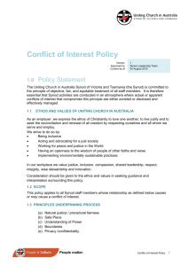 Conflict of Interest Policy - Uniting Church in Australia