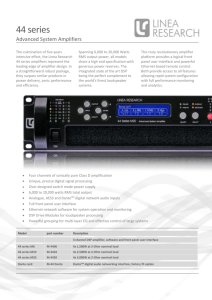 Touring Version 4 Channel Amplifiers